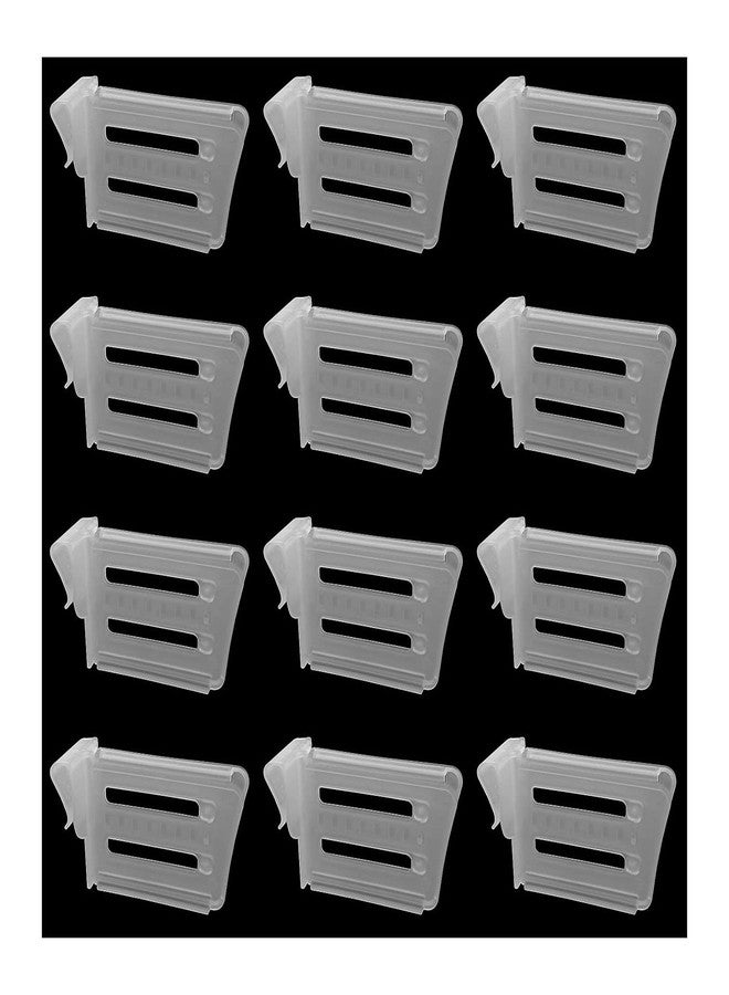 TAODAN Fridge Space Allocator TAODAN 12PCS Refrigerator Side Door Seperator, Kitchen Refrigerator Snap- on Shelf Refrigerator Organizer Dividers, Classification Partition Boards, Refrigerator Divider - Image 1